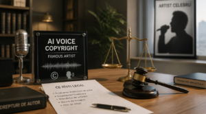Drepturi de autor AI voce artist celebru: ce riști legal